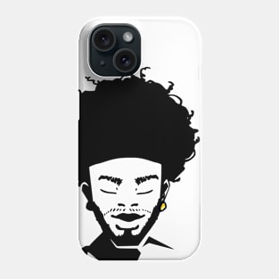 Stenciled Afro Gentleman Phone Case