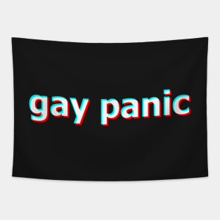 gay panic - glitch Tapestry