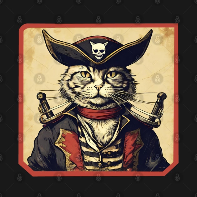 Cat pirate by Ilustradamus