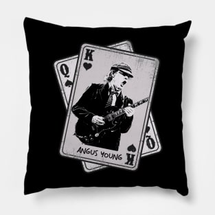 Retro Angus Young Card Style Pillow