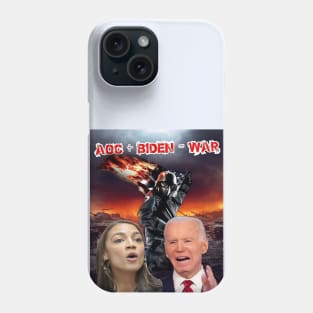 AOC + Biden = WAR Phone Case