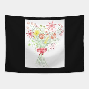 Happy bouquet of flowers Tapestry