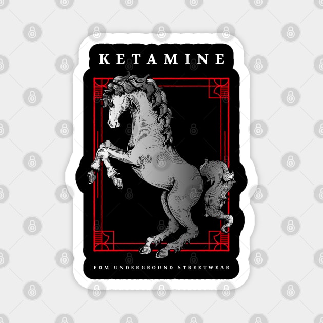 Ketamine Horse Magnet by T-Shirt Dealer