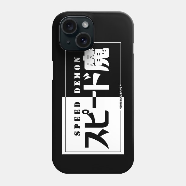 JDM "Speed Demon" Japanese Bumper Sticker Phone Case by Neon Bang Bang