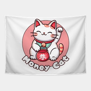 Maneki Neko Money cat Tapestry