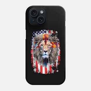 Lion Of Judah Lion Cross Christian Faith Jesus Hebrew Lion Phone Case