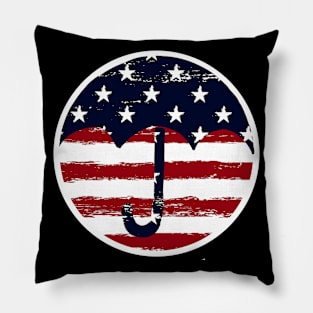 umbrella academy - american flag Pillow