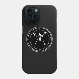 Dark and Gritty Seal of Bael (white on black) Phone Case