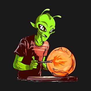 Alien As Glassblower - Glass Blowing Glassblower T-Shirt