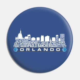 Orlando Basketball Team 23 Player Roster, Orlando City Skyline Pin