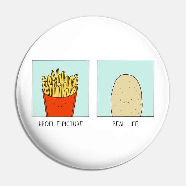 Social media profile Pin by milkyprint