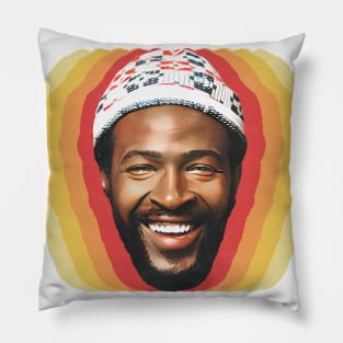 Marvin Gaye 70s Retro Aesthetic Pillow