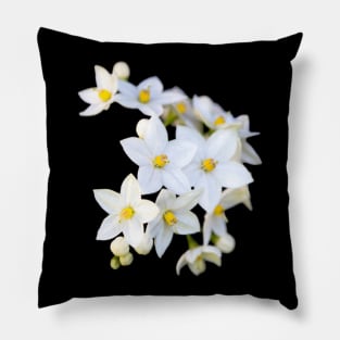 White Floral Pillow