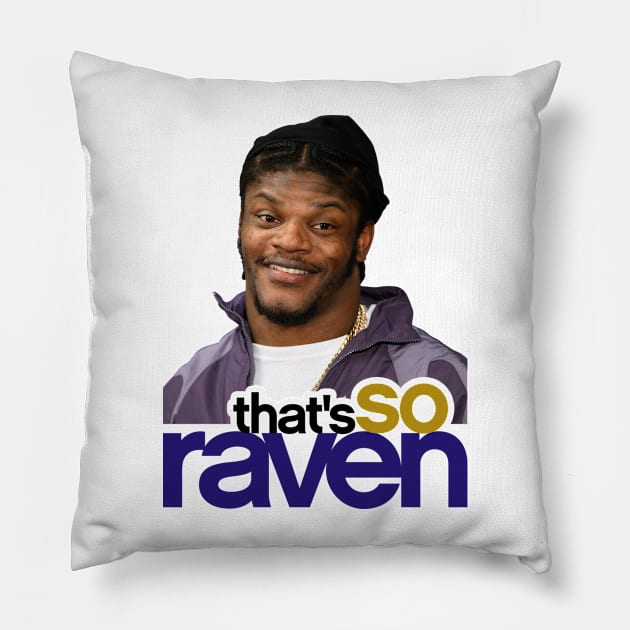 Lamar Batimore So Ravens Pillow by Super Secret Villain