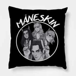 vintage fanart maneskin Pillow