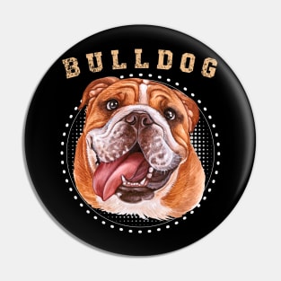 Adorable Bulldog Pin