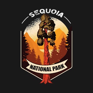 Sequoia National Park Vintage Art T-Shirt