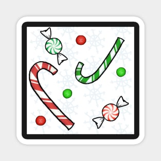 Candy Cane Print Magnet