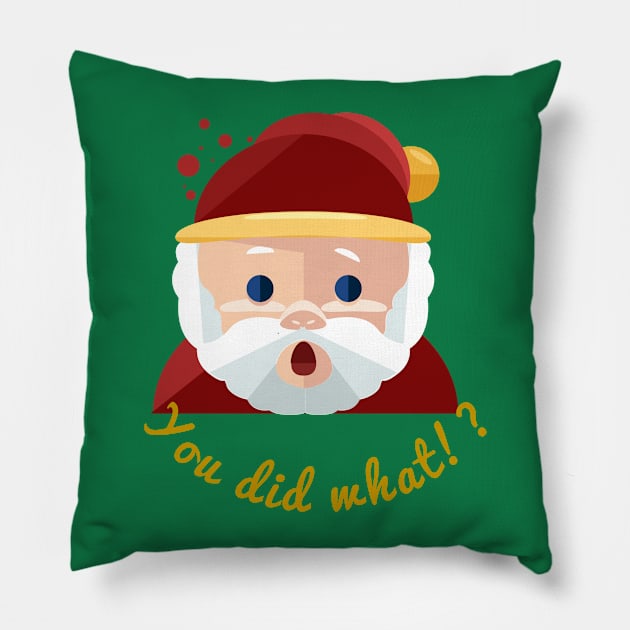 Surprised Santa Pillow by Courtney's Creations