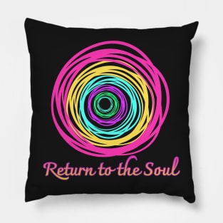 Return to the Soul,fluorescent color,arrow Pillow