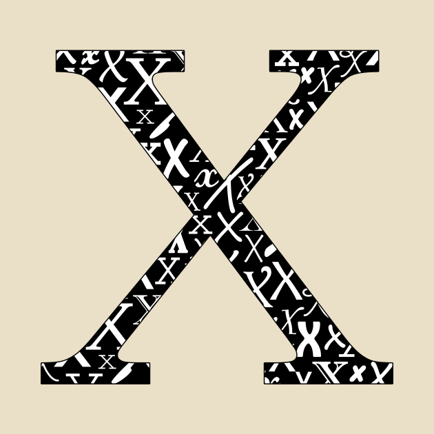 X Filled - Typography by gillianembers