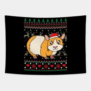 Guinea Pig Christmas Ornament Zoo Funny Ugly Tapestry