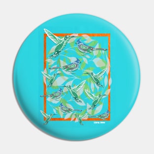 wild boho style birds ecopop Pin