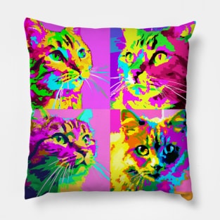 Domestic Shorthair Pop Art - Cat Lover Gift Pillow