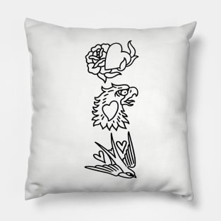 Hearts tattoo designs Pillow