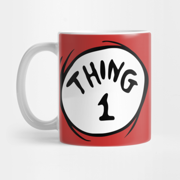 Dr Seuss mug/ Thing 1 & 2 Dr Seuss mug/ Thing 1 & 2