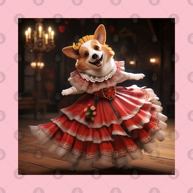 Flamenco Corgi by AtomicChonk