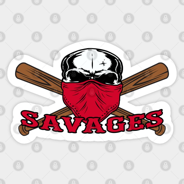 Yankees Savages T Shirt' Sticker