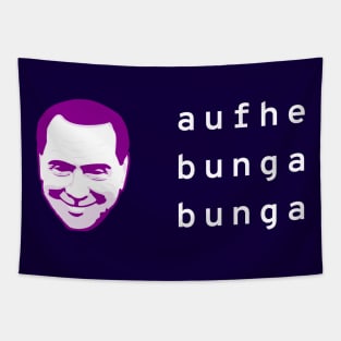 Classic Bunga Logo (White Lettering) Tapestry