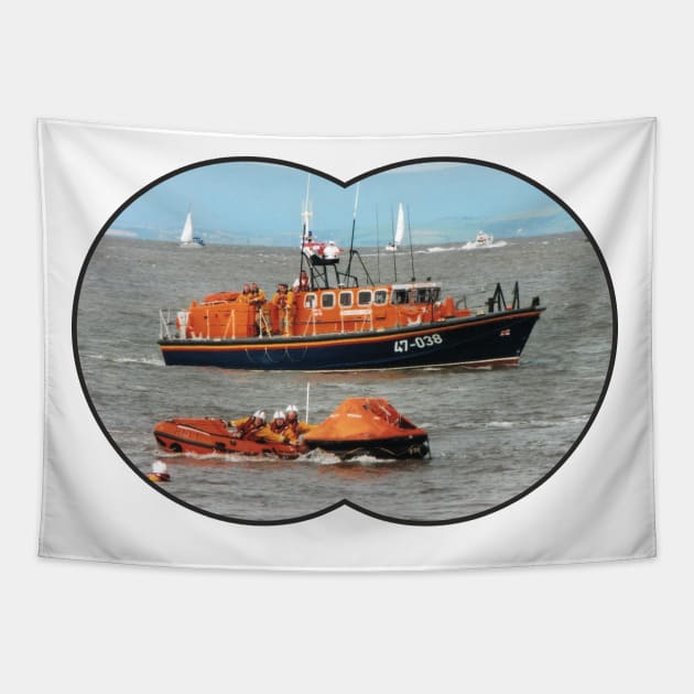 Lifeboat Day Tapestry by AJ techDesigns