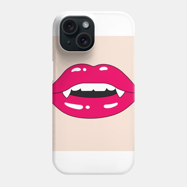 Vampire Face Mask Design Phone Case by BeckyDesigns