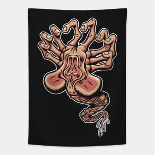 Screaming Facehugger - Sci Fi Horror Tapestry