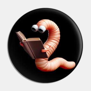 Book Worm Pin