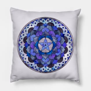 Star Mandala Storm Pillow