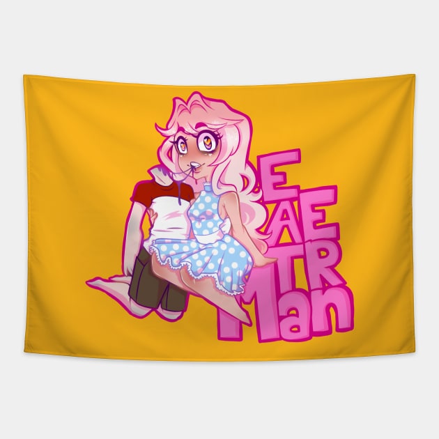 Man Eater Tapestry by danksheep