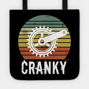 Bicycle Cranky Retro Vintage Gift For Cycling Lovers Tote