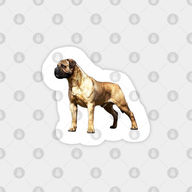 Bullmastiff Magnet by ElegantCat