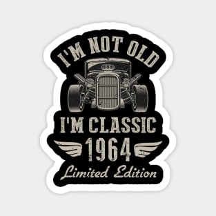 I'm Classic Car 58th Birthday Gift 58 Years Old Born In 1964 Magnet