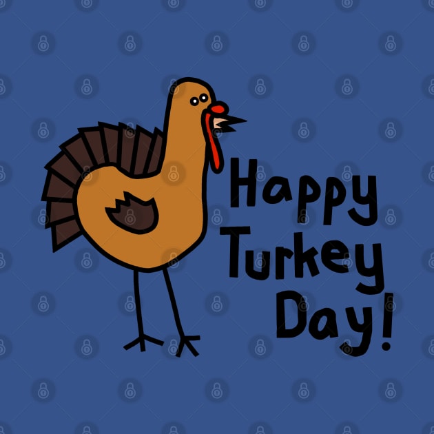 Turkey Greeting for Thanksgiving by ellenhenryart