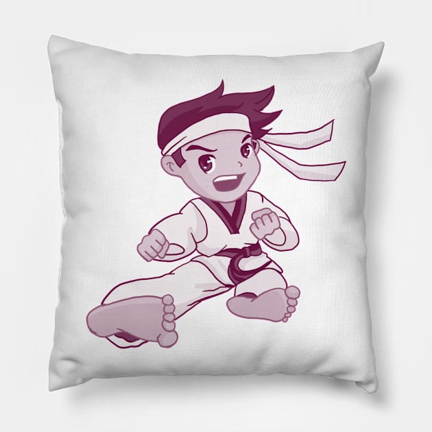 Taekwondo Karate Martial Arts Pillow by docferds