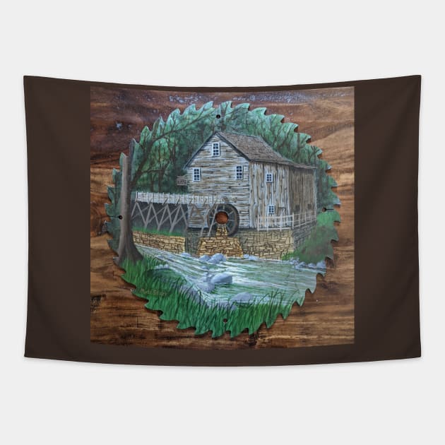 Down by the Old Mill Tapestry by Matt Starr Fine Art