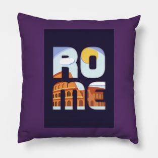Rome Cityscape Pillow