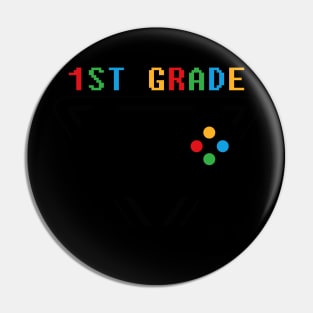 1st Grade Level Complete Gamer Class Of 2024 Graduation Pin