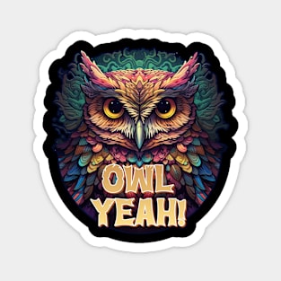 Owl Yeah! Rainbow Owl Magnet