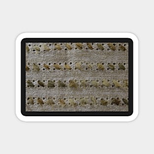 photo of fabric with linen texture Magnet