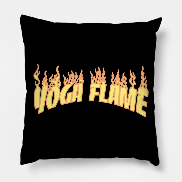 Yoga Flame Pillow by theanbur00t